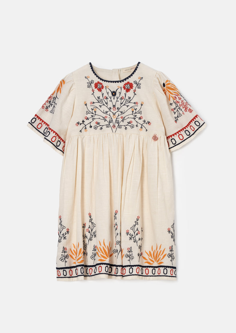 فستان رينا بتصميم الزهور المطرزة | أنجل آند روكيت