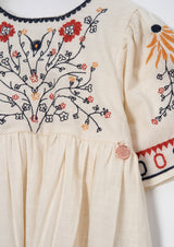 Reyna Embroidered Swing Dress