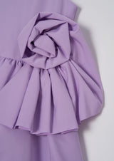 Lourdes Purple Corsage Waist Dress