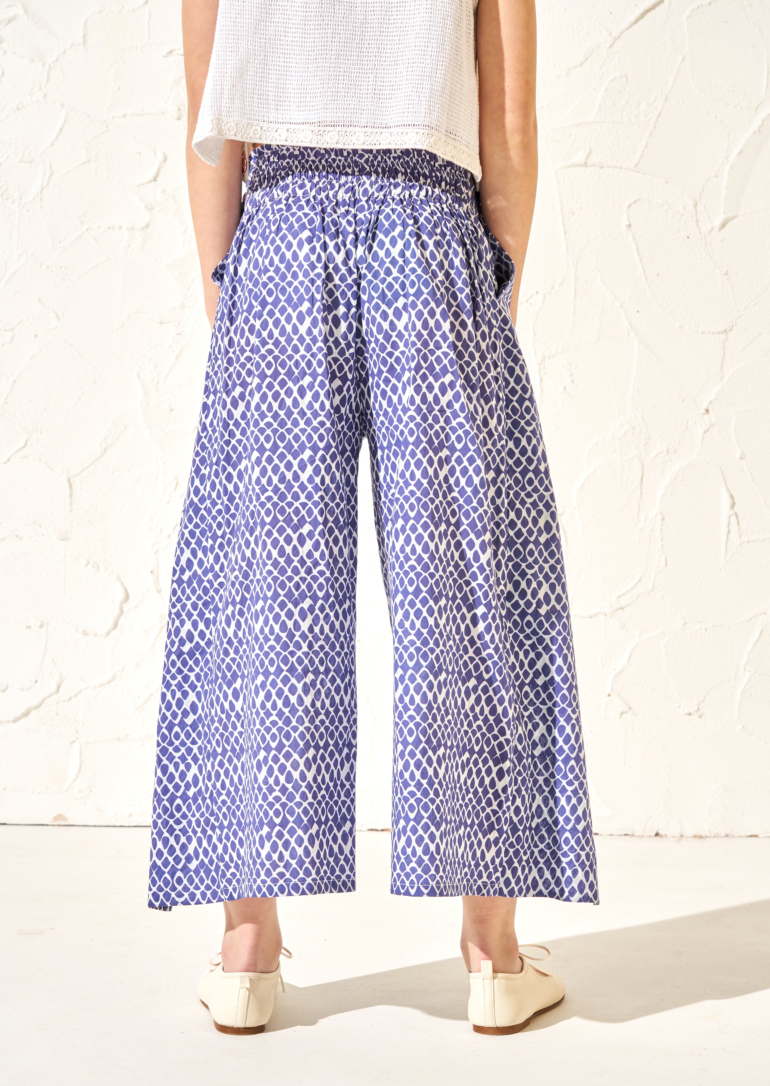 Stella Blue Print Wrap Trousers