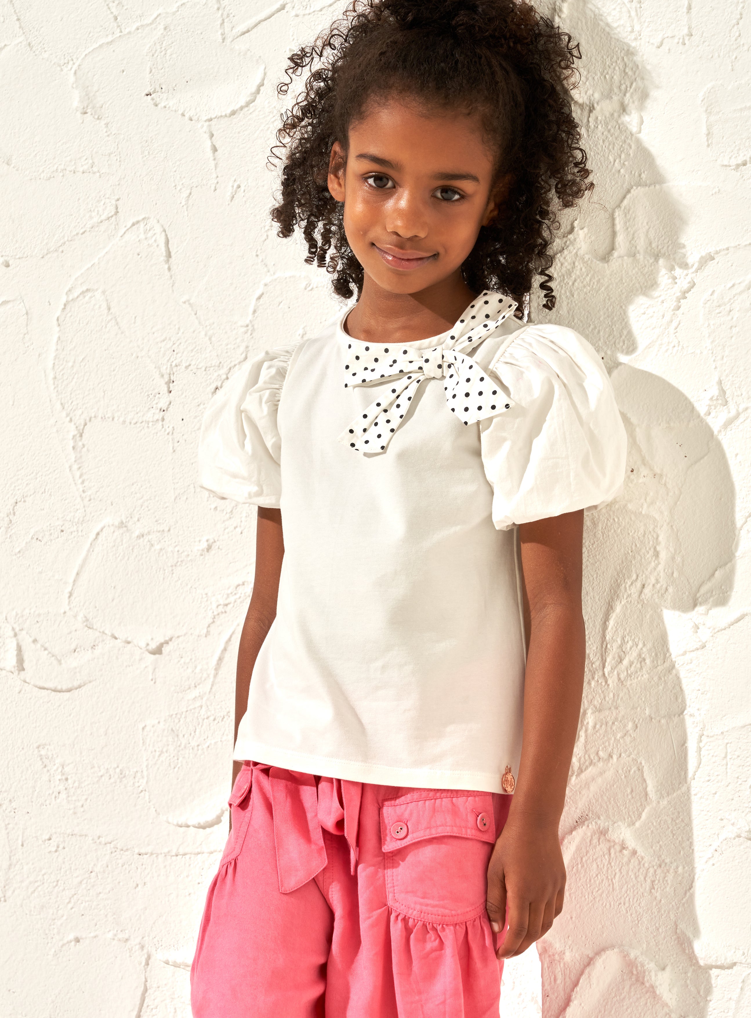 nude nude child model Girls Ivory Tee | Angel & Rocket