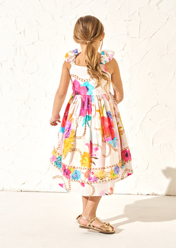Katie Multi Tiered Print Dress