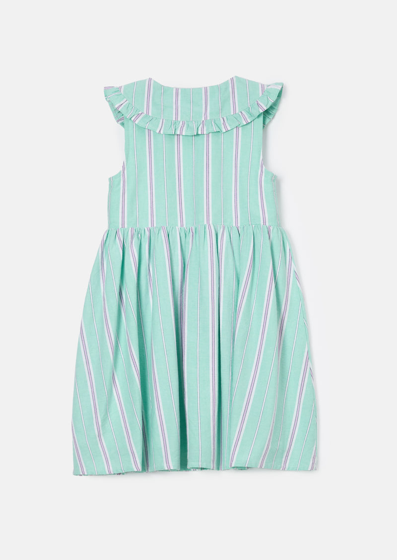 Jessie Green Stripe Button Through Dress