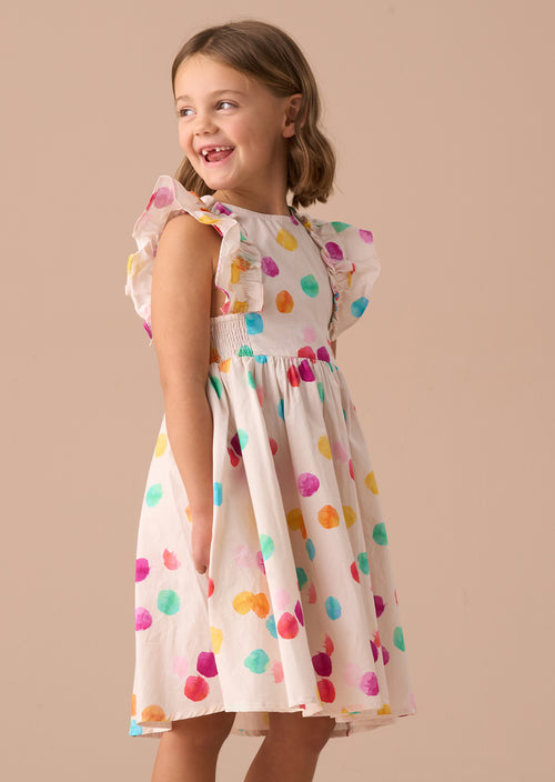 Robe Francesca à panneaux froncés multiples