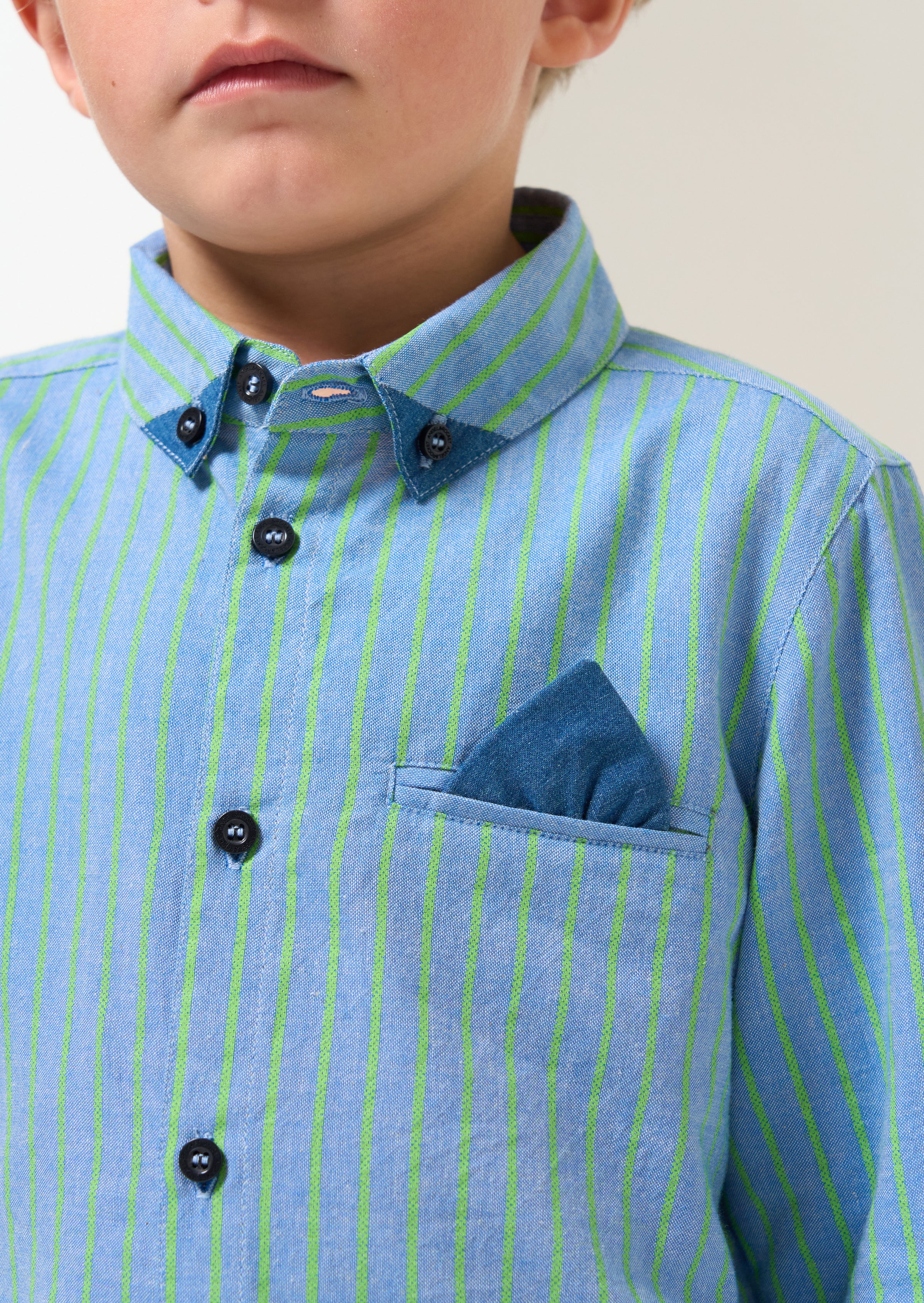 Kai Lime Stripe Shirt