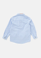 Marco Blue Pinstripe Pocket Shirt
