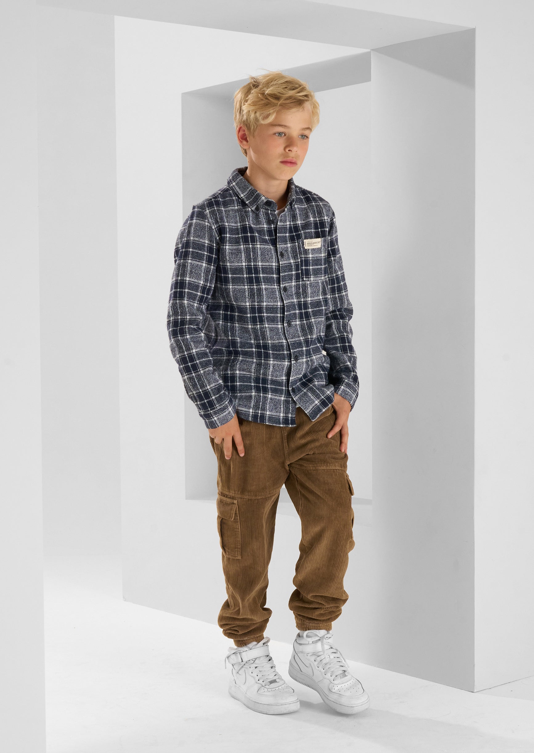 Noah Blue Check Pocket Shirt