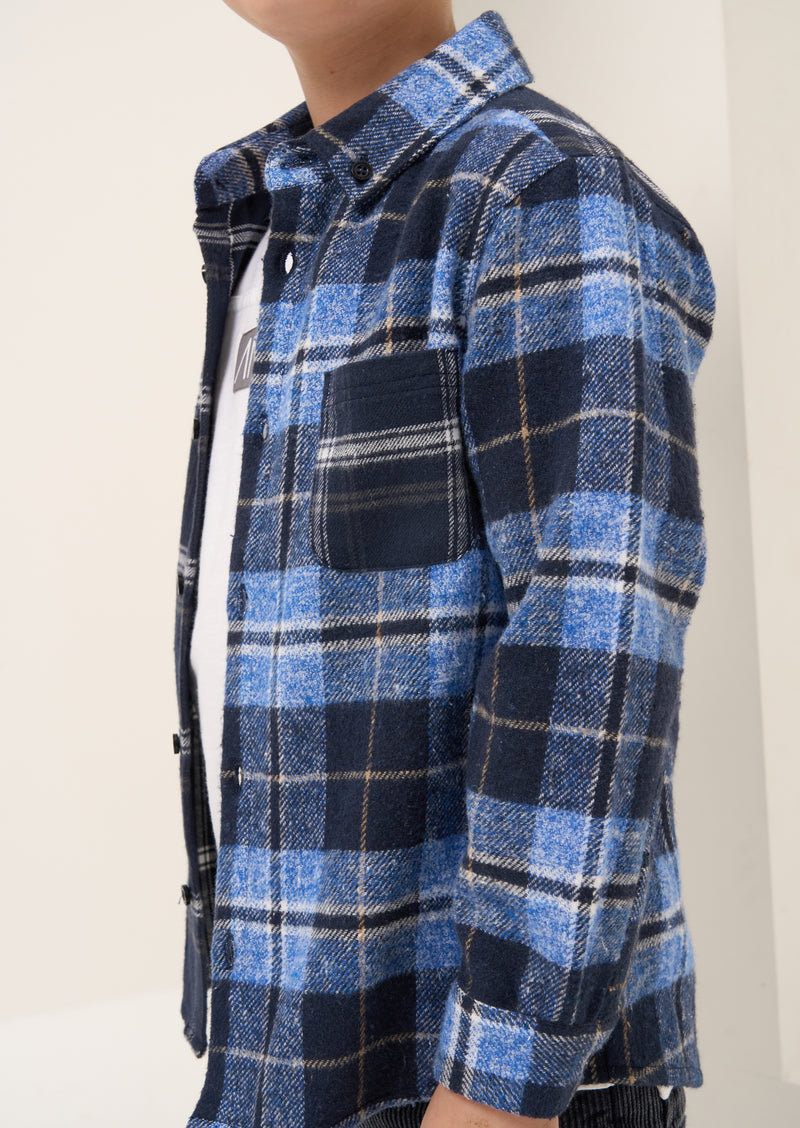 Benjamin Blue Check Pocket Shirt