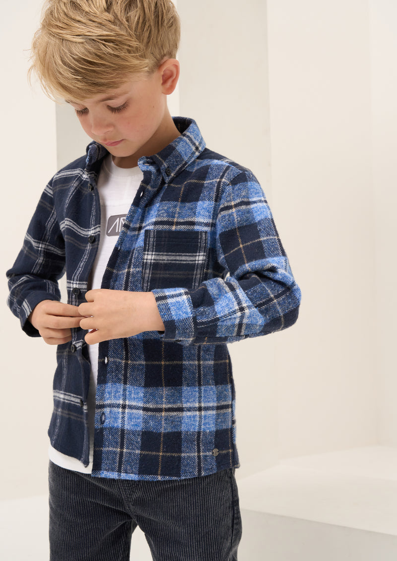 Benjamin Blue Check Pocket Shirt