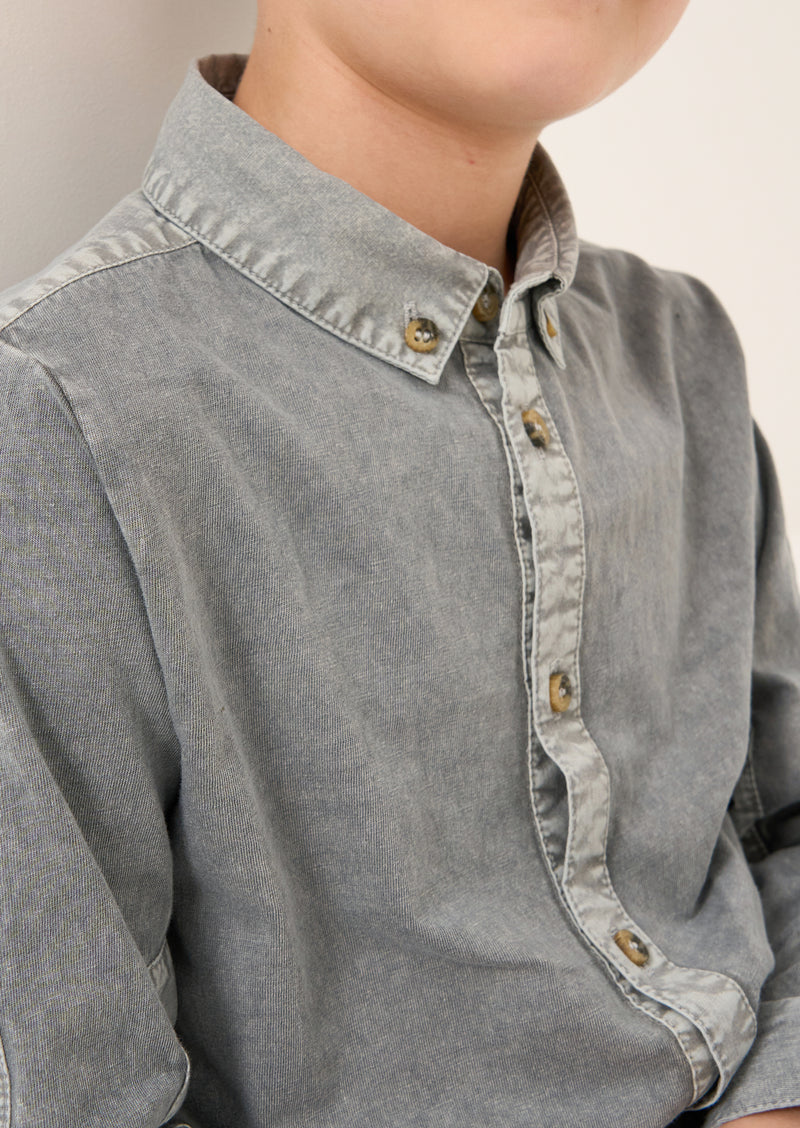 Colter Grey Pocket Shirt