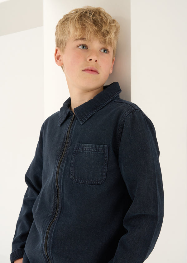 Logan Navy Smart Cargo Pocket Jacket