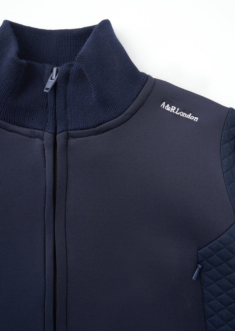 Leo Navy Quilted Jacket