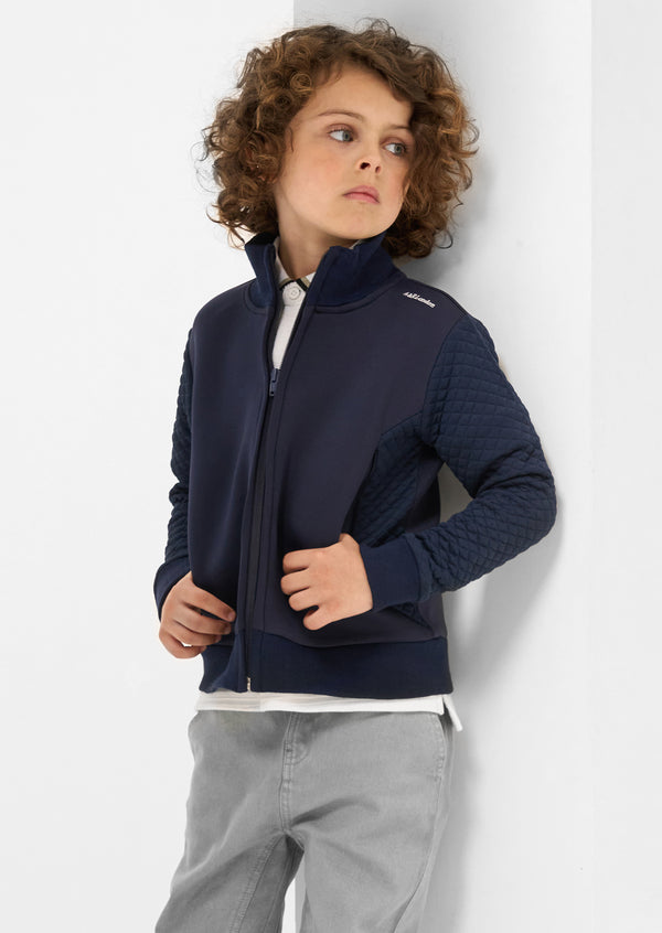 Leo Navy Quilted Jacket