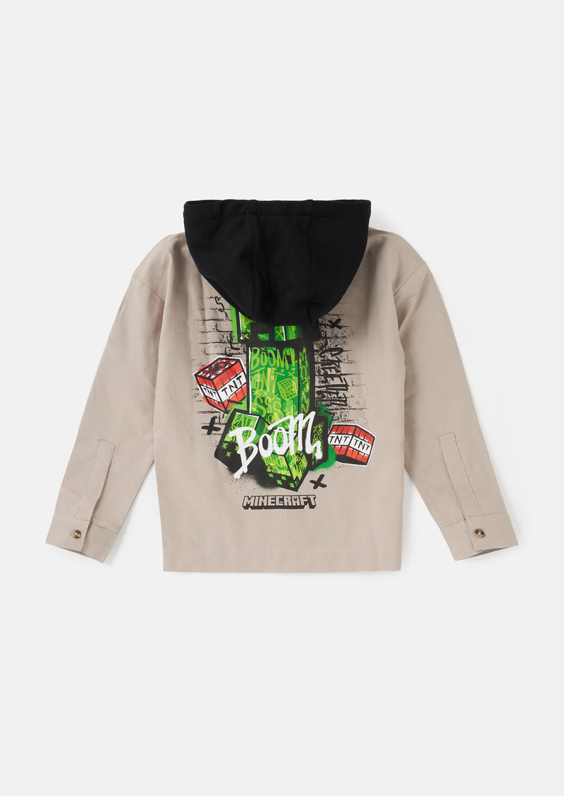 Grey Minecraft Overshirt