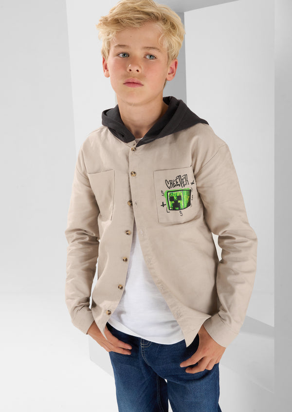 Grey Minecraft Overshirt