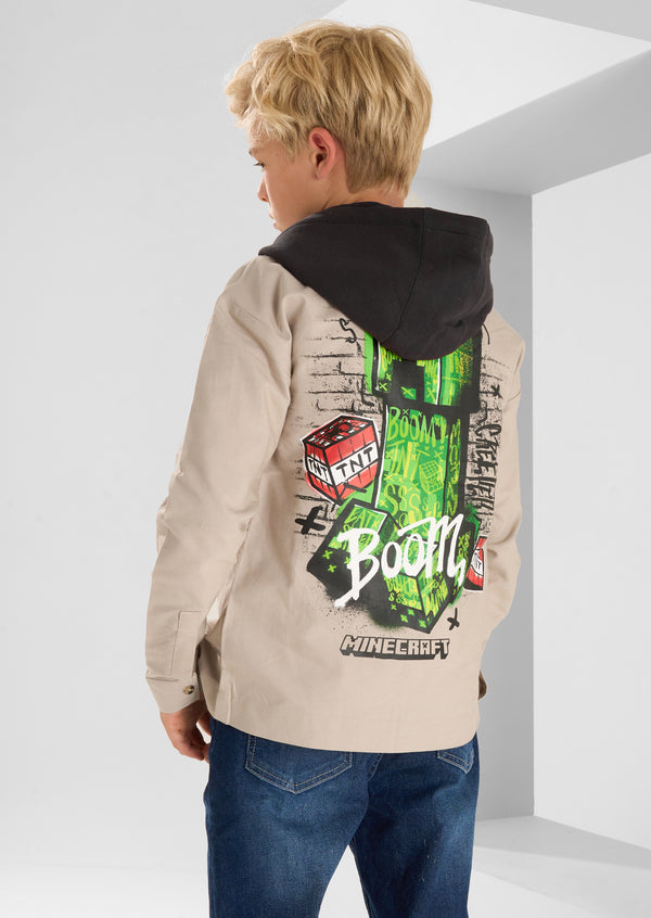 Grey Minecraft Overshirt