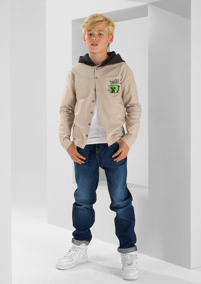 Grey Minecraft Overshirt
