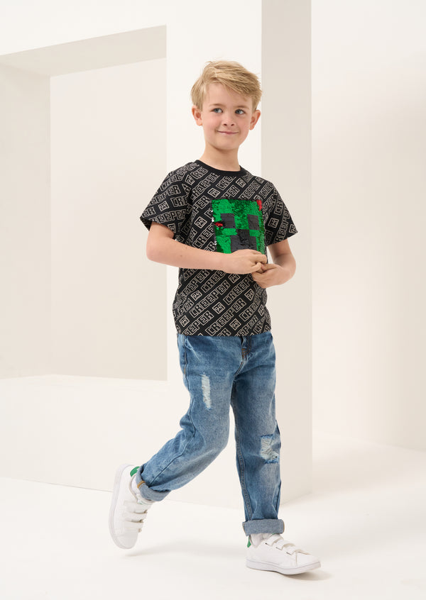 Minecraft Sequin Tee