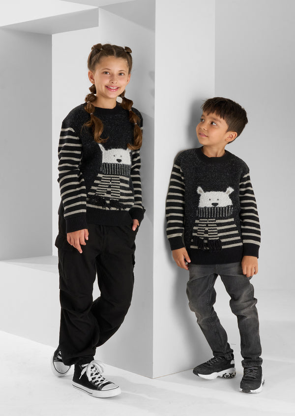 Benji Polar Bear Stripe Jumper