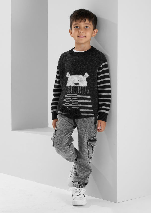 Benji Polar Bear Stripe Jumper