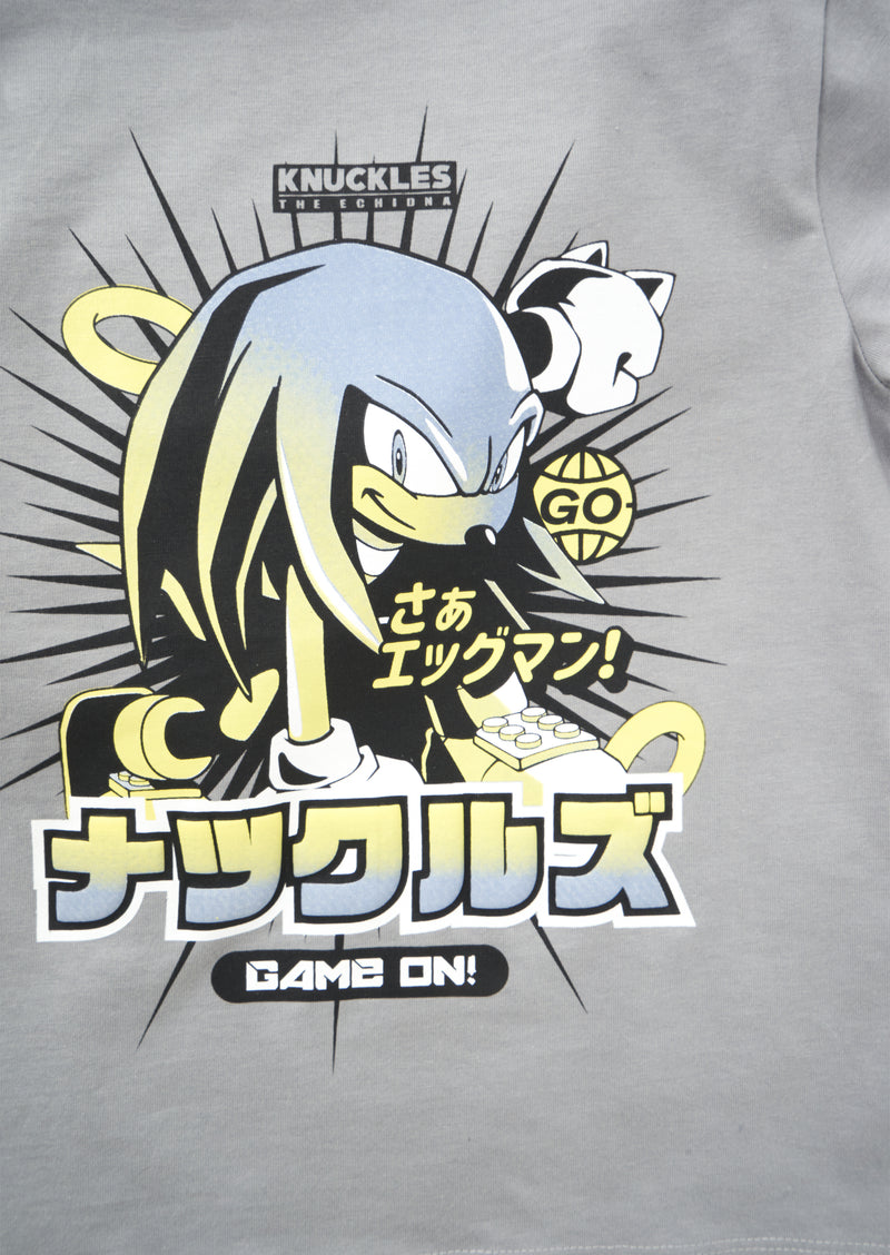 Grey Sonic Short Sleeve Tee