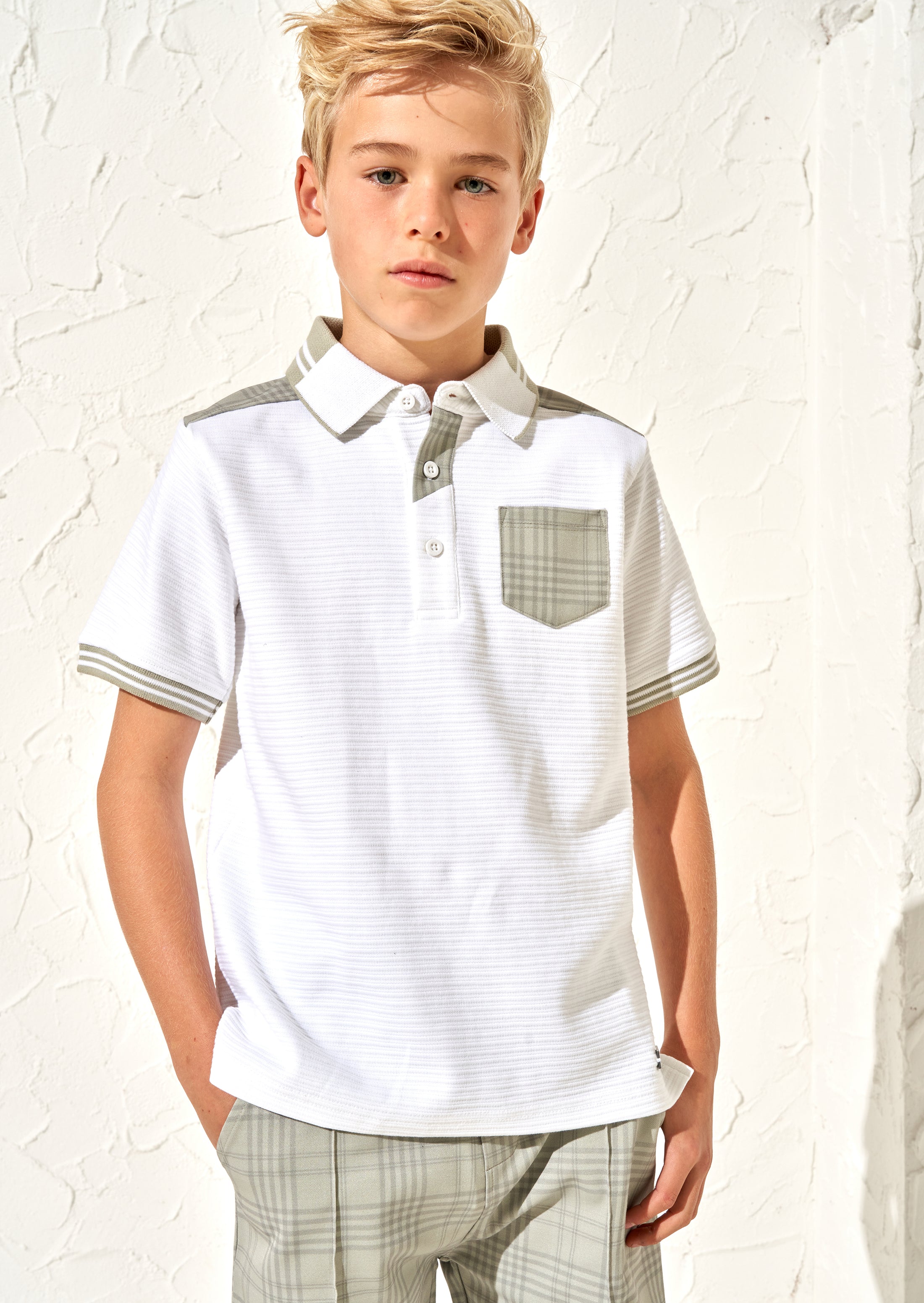 Boys Smart Polo Shirt Angel & Rocket