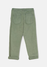 Jace Green Stitch Detail Washed Trouser