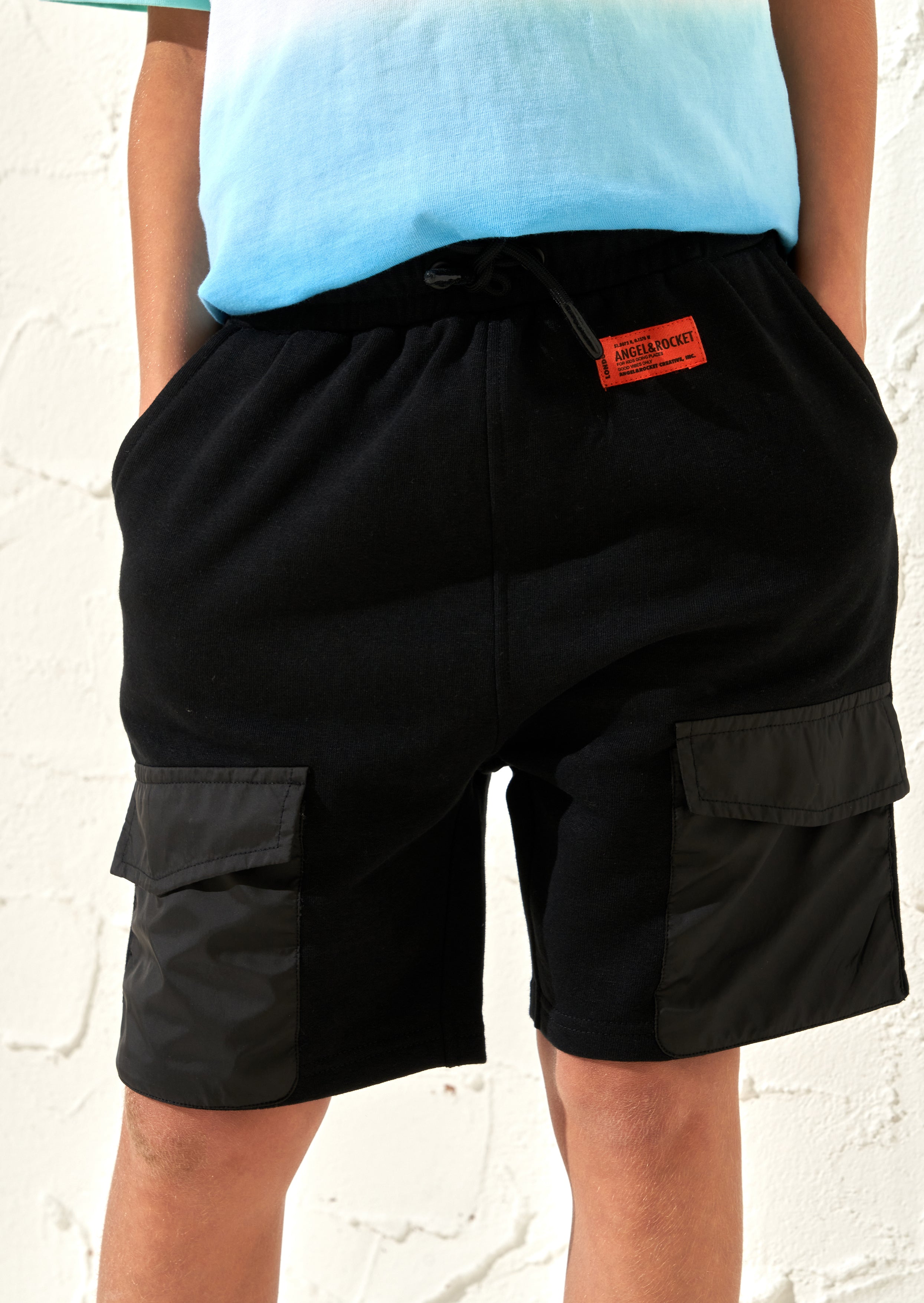 Niko Black Nylon Pocket Short