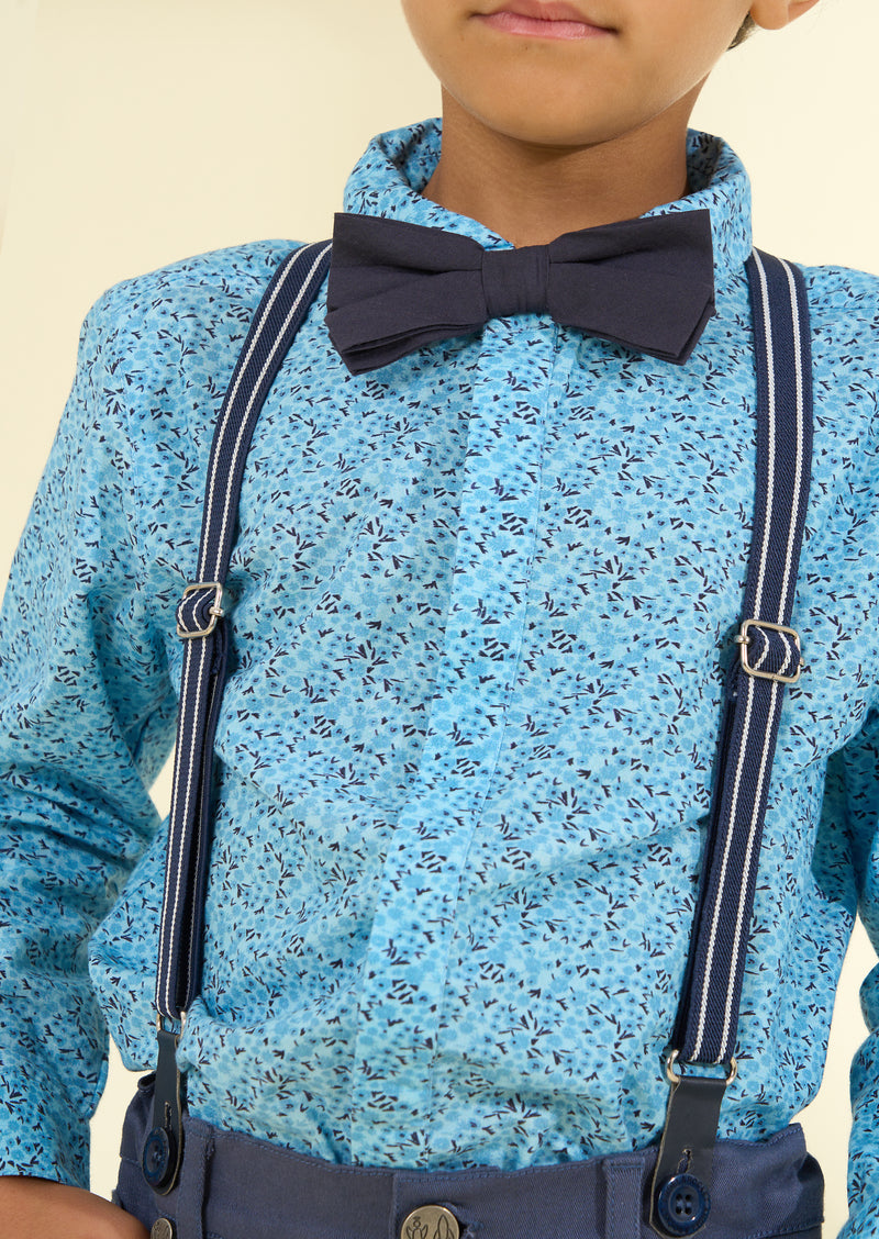 مجموعة بنتلي بلوت - قميص وسروال بلون أزرق