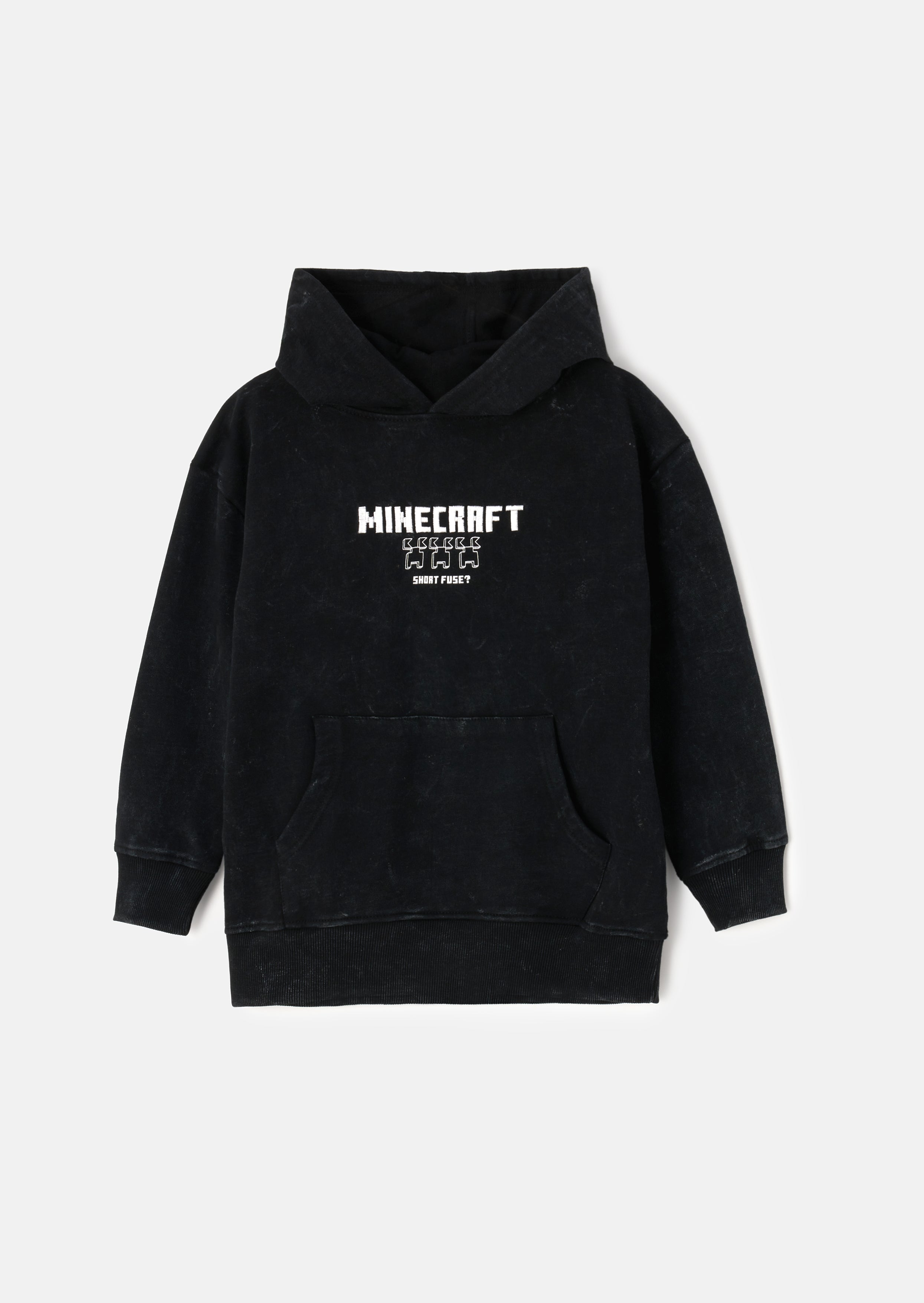 Black Minecraft Print Hoodie