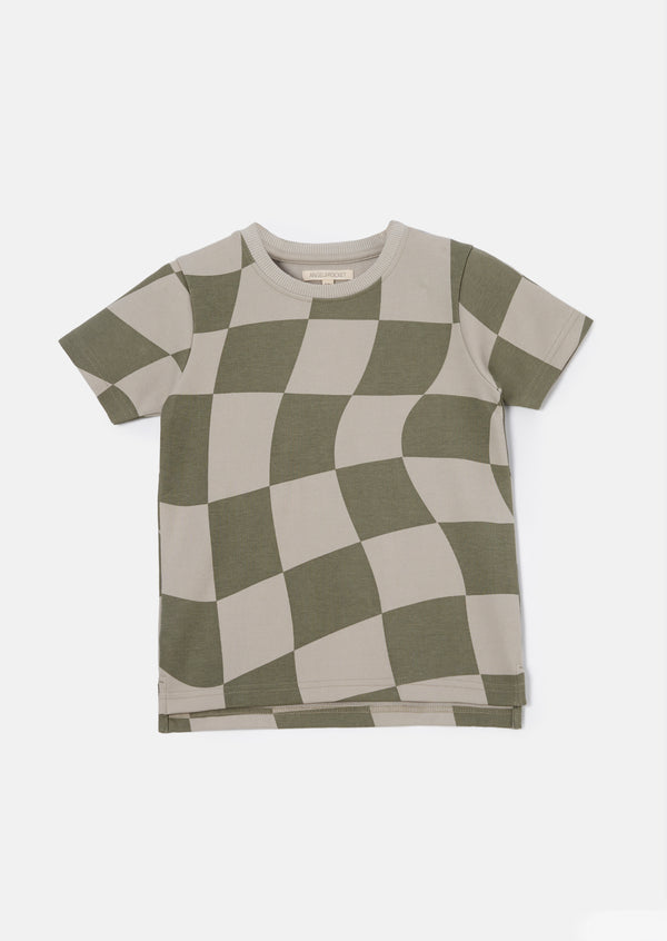Luca Stone Checker Board T-Shirt