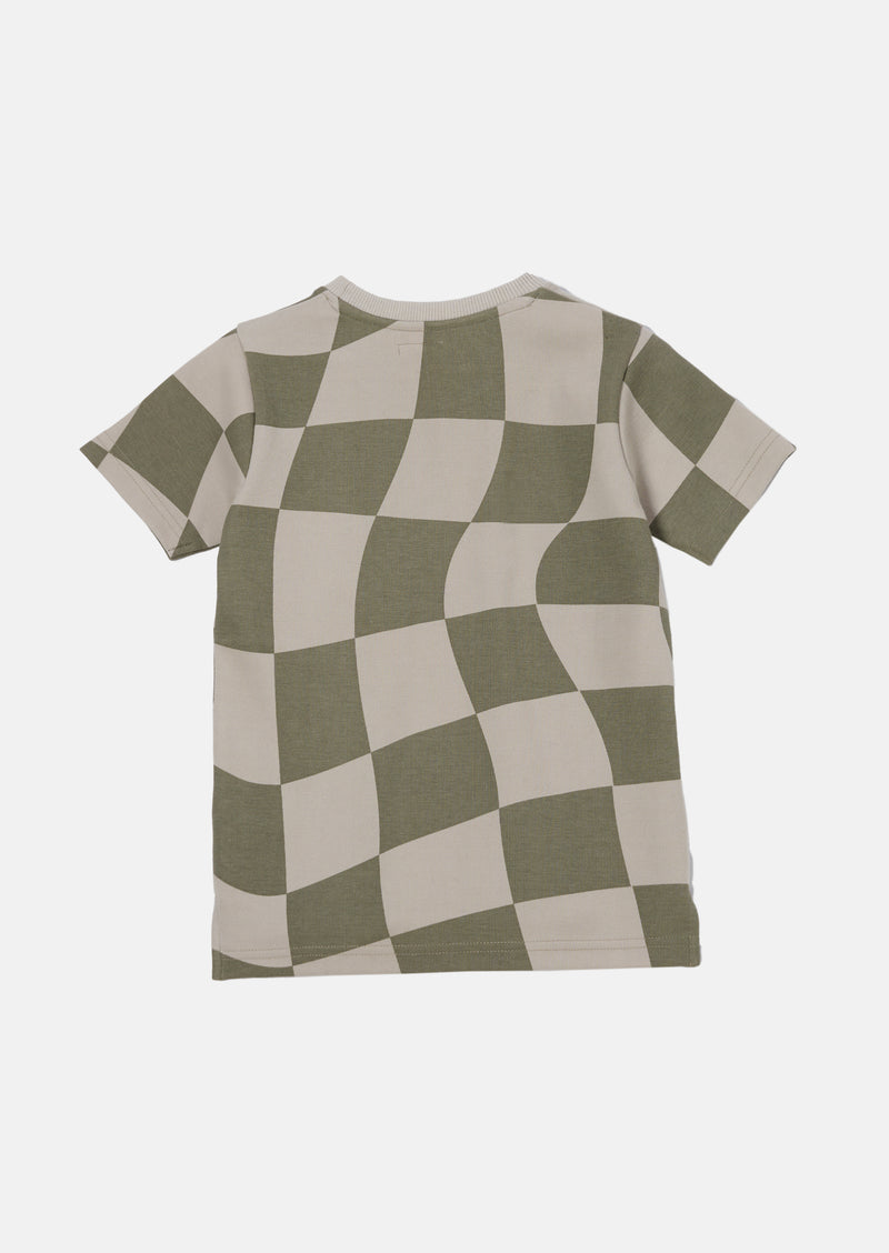 Luca Stone Checker Board T-Shirt