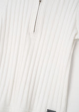 Hartley Textured Rib Quarter Zip Polo