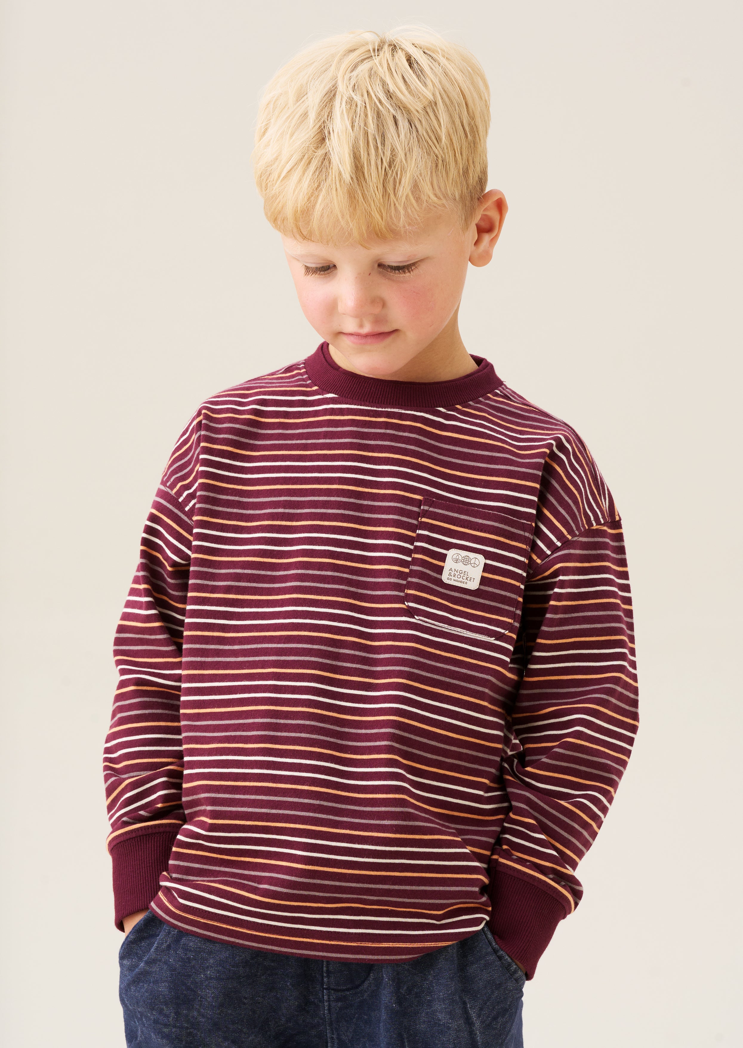 T-shirt rayé teint fil Brooks