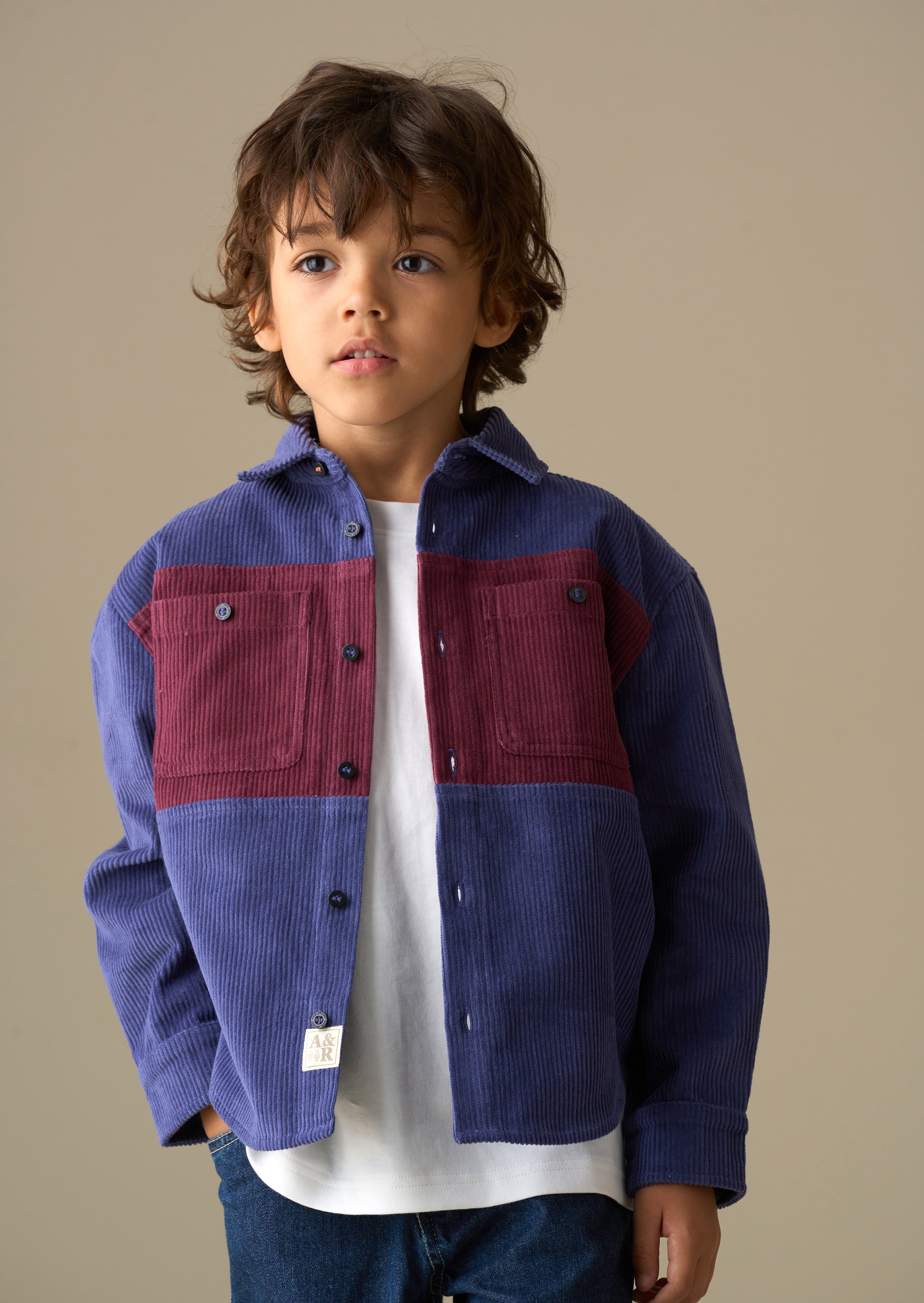 Andres Panel Cord Over Shirt