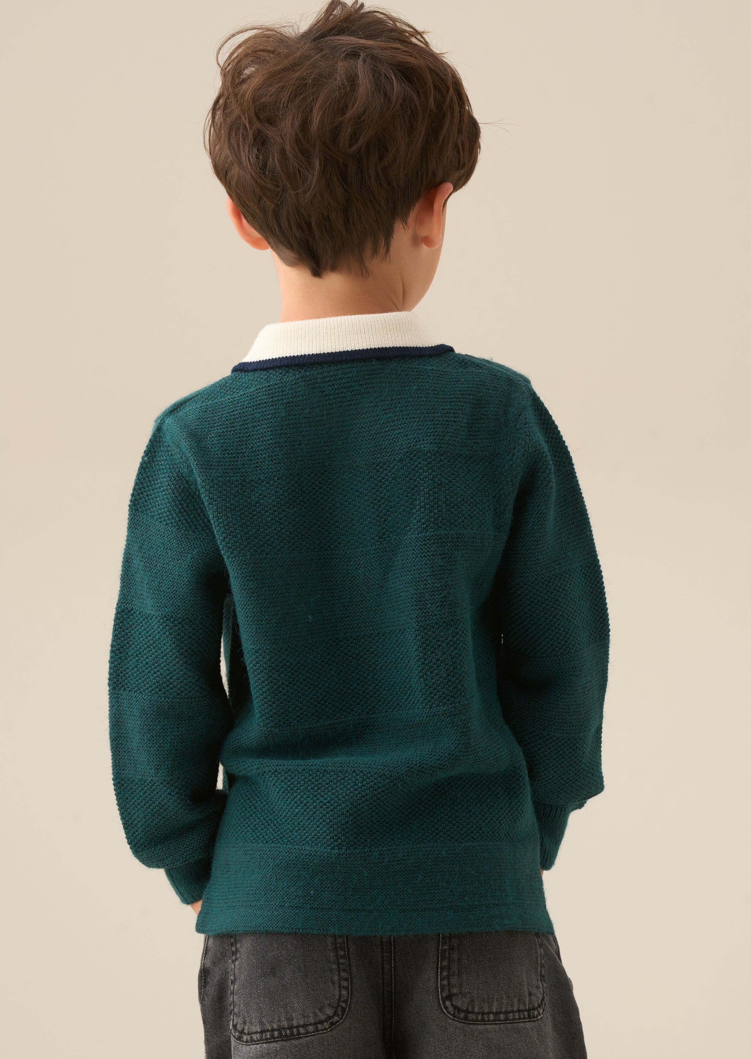 Landon Textured Knitted Polo