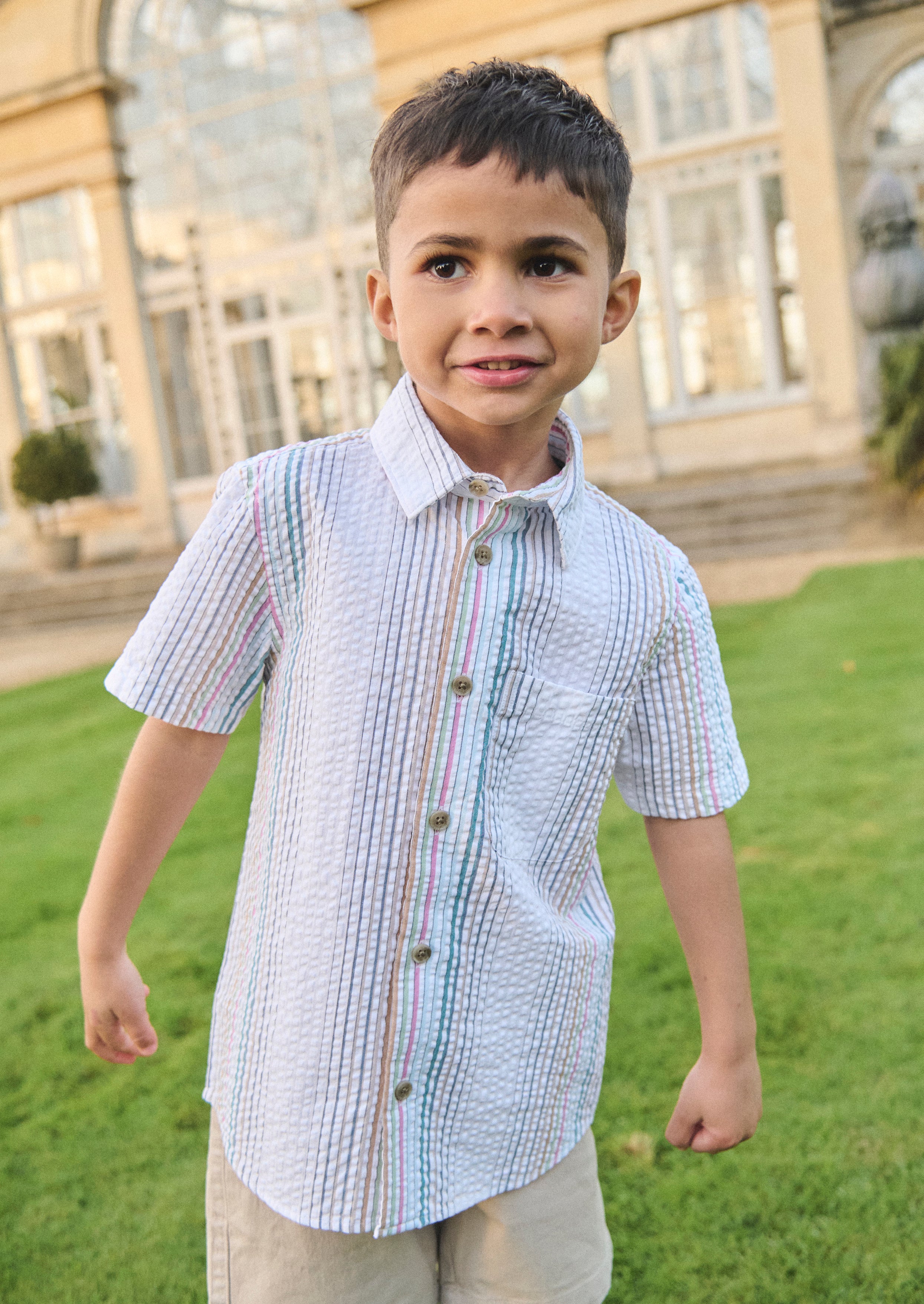 Cole Seersucker Stripe Shirt