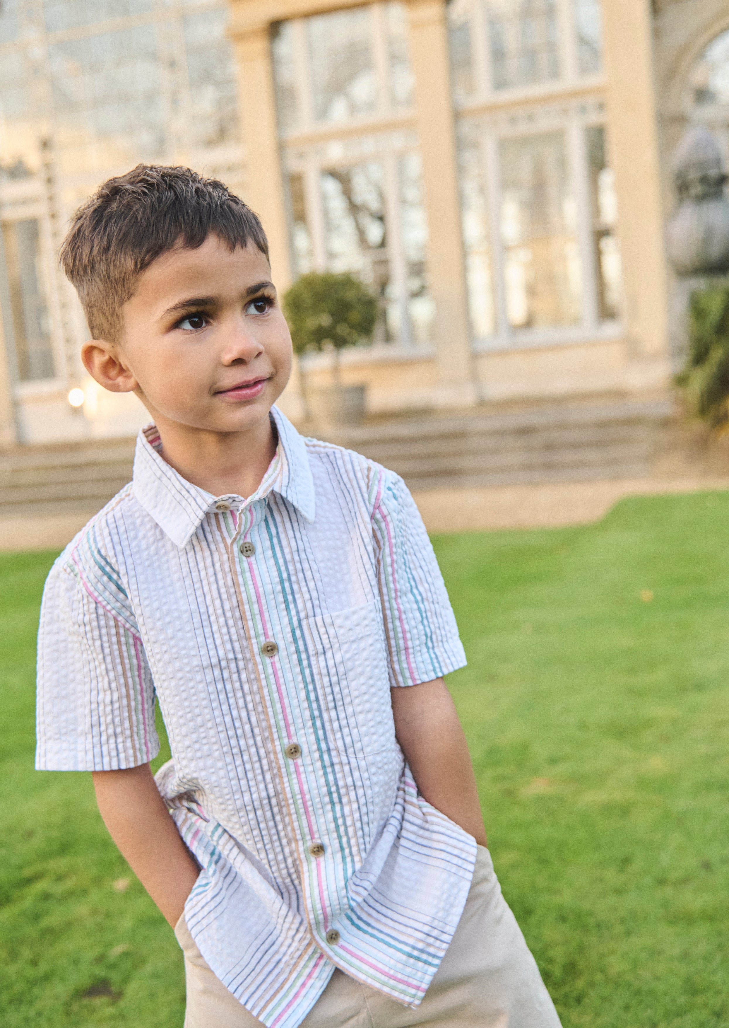 Cole Seersucker Stripe Shirt