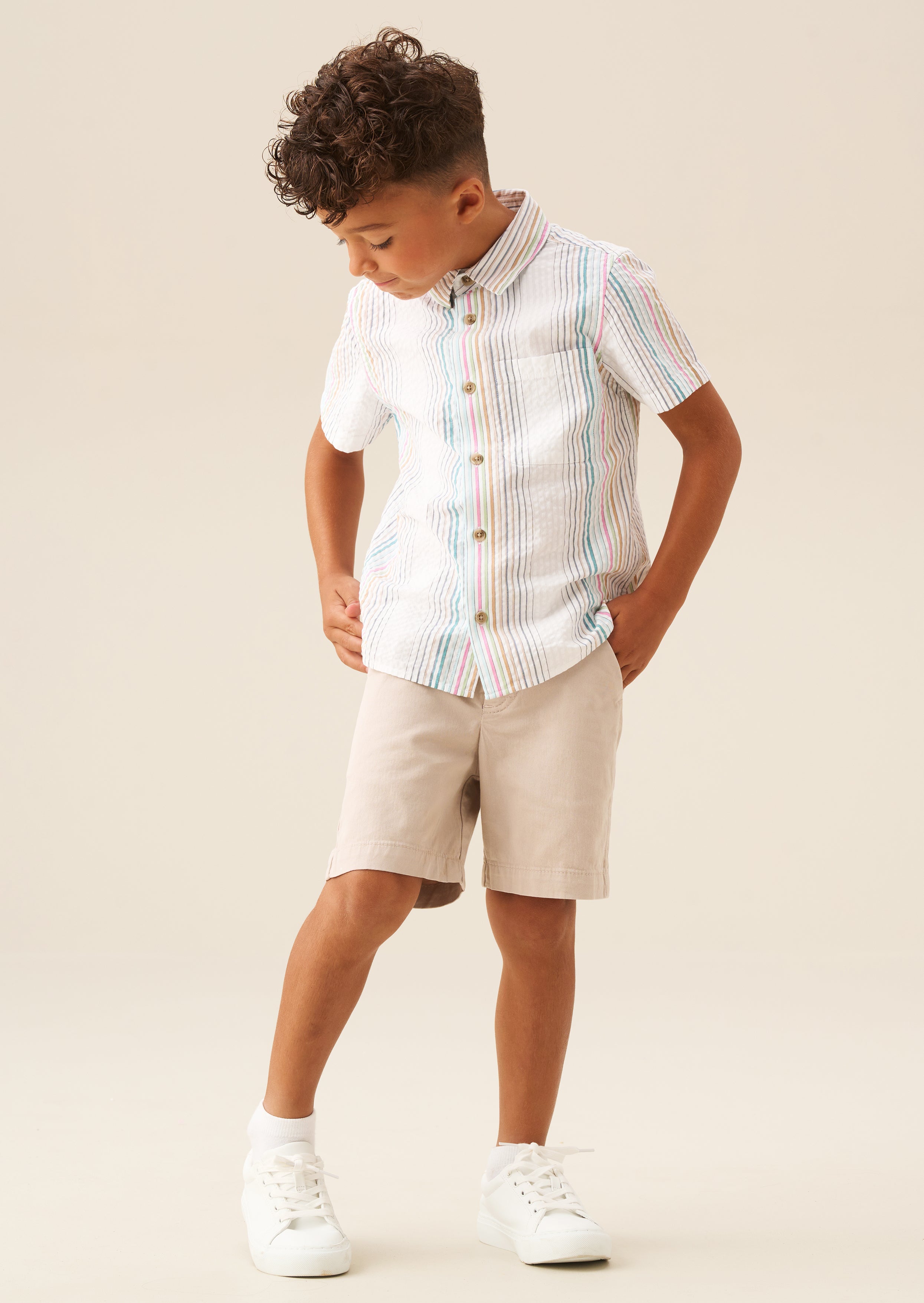 Cole Seersucker Stripe Shirt