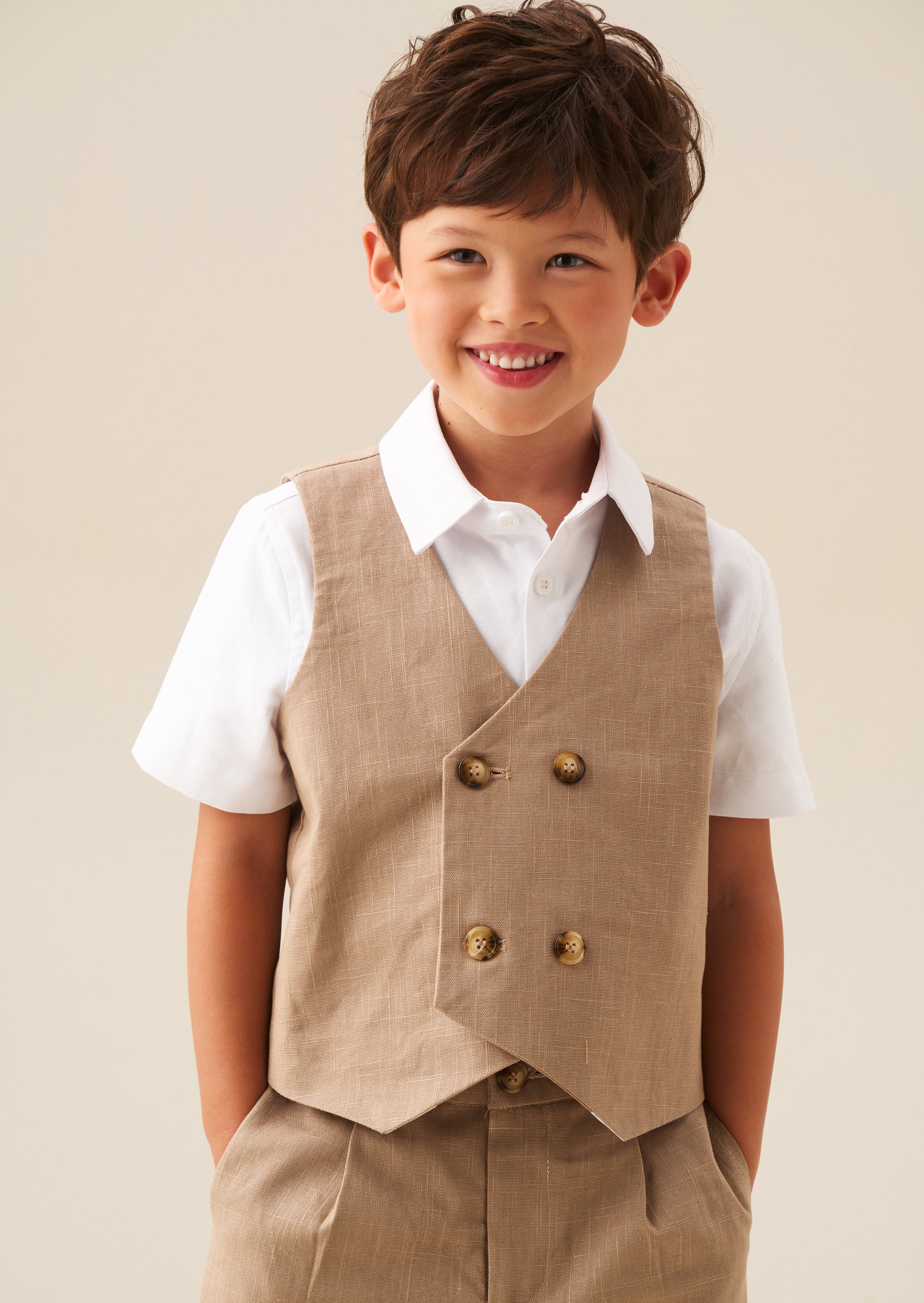 Chester Double Breasted Waistcoat And Shirt Set