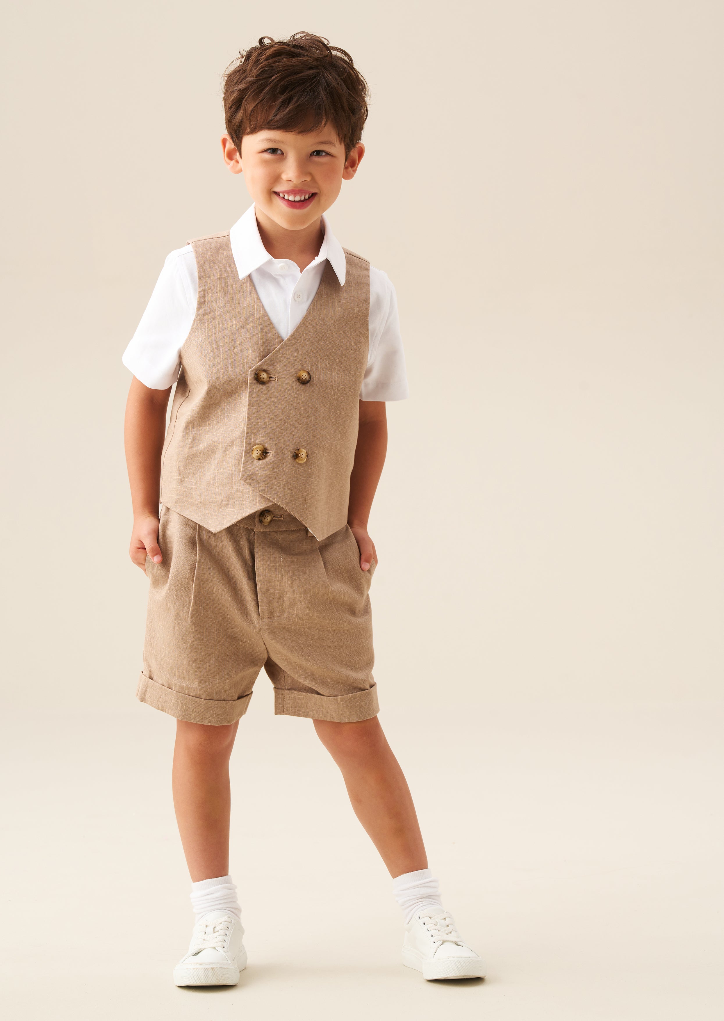 Chester Double Breasted Waistcoat And Shirt Set