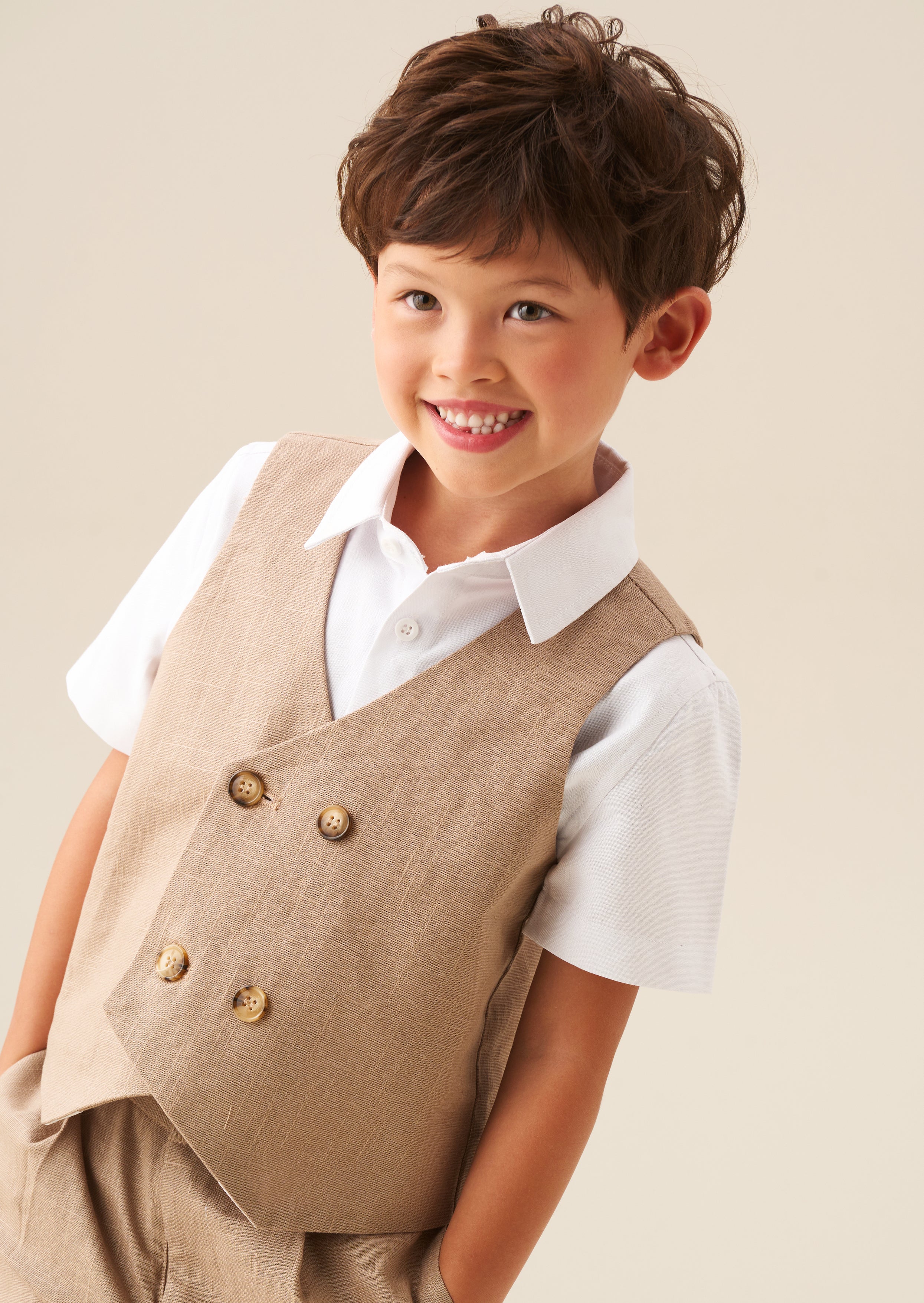 Chester Double Breasted Waistcoat And Shirt Set