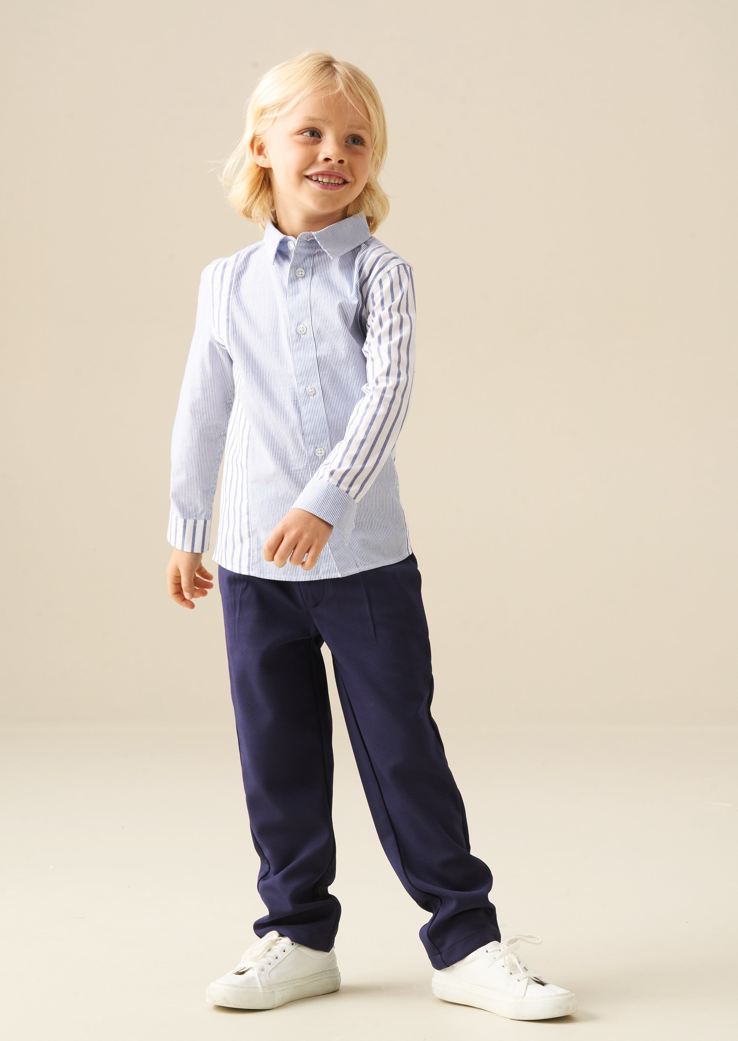 Miles Cut & Sew Stripe Shirt