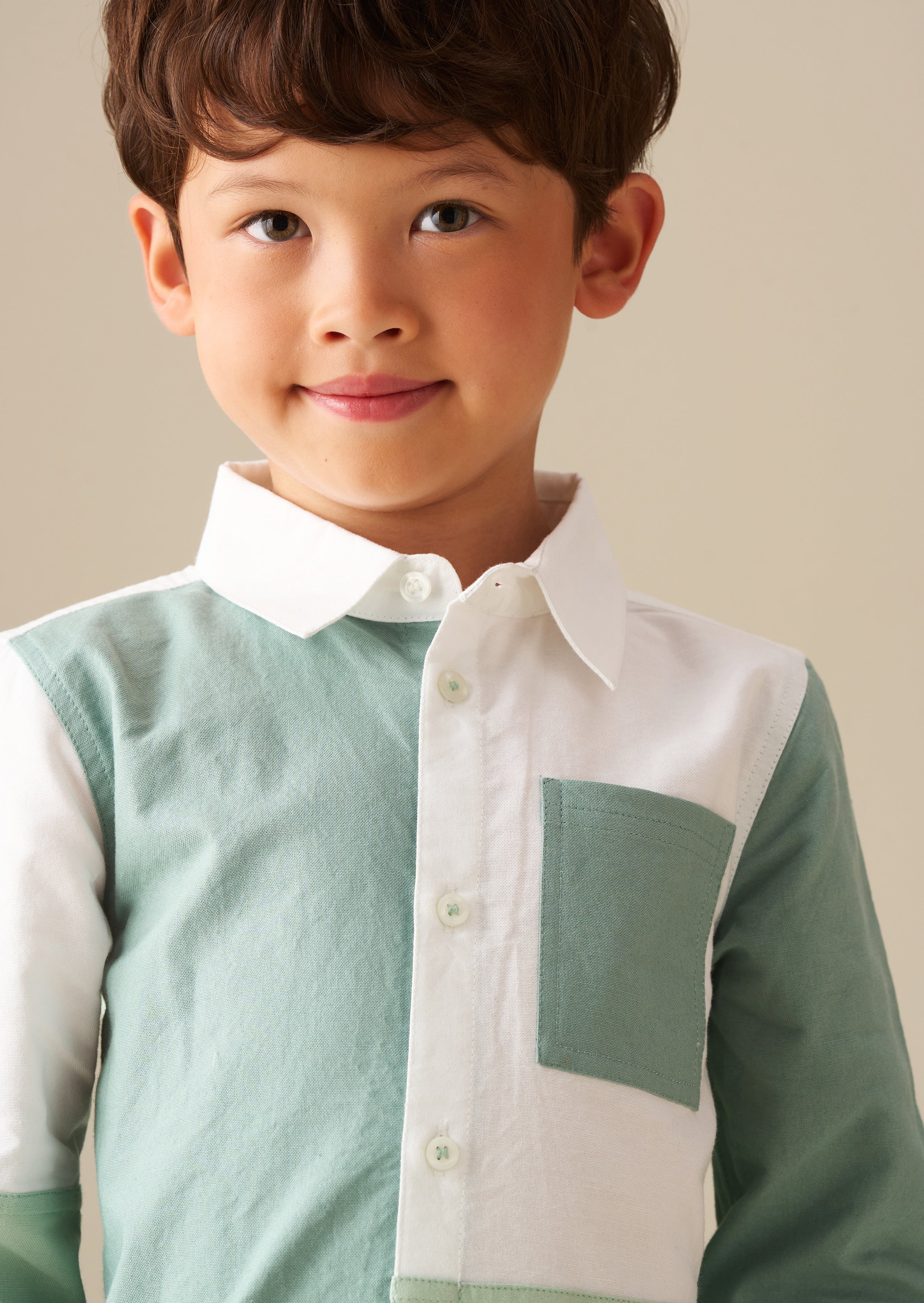 Jude Colour Block Oxford Shirt