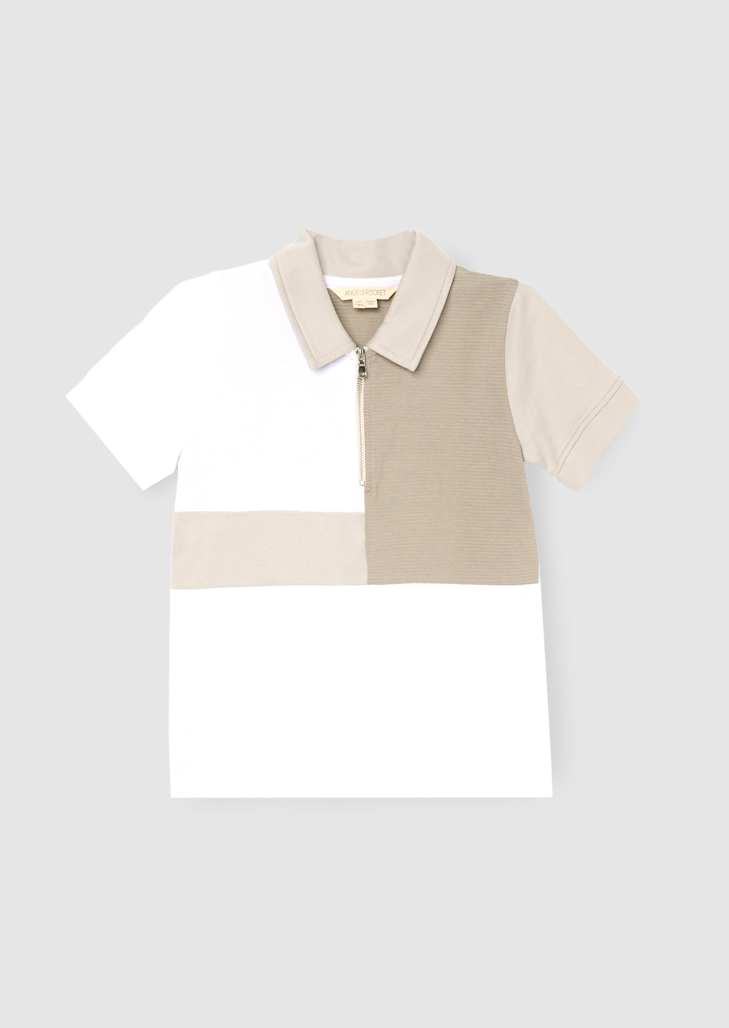 Xander Colour Block Zip Polo
