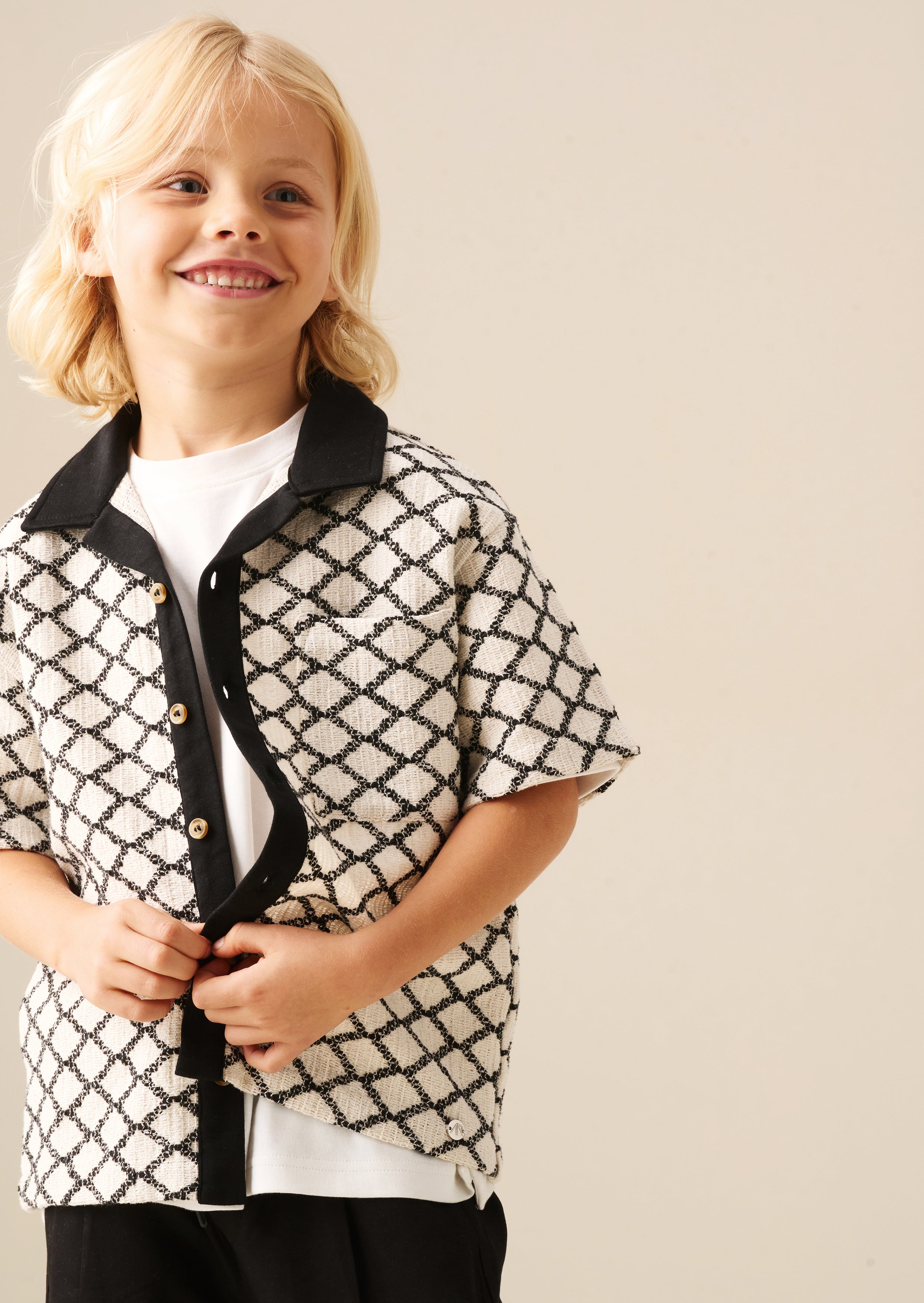 Marcus Intarsia Knit Shirt