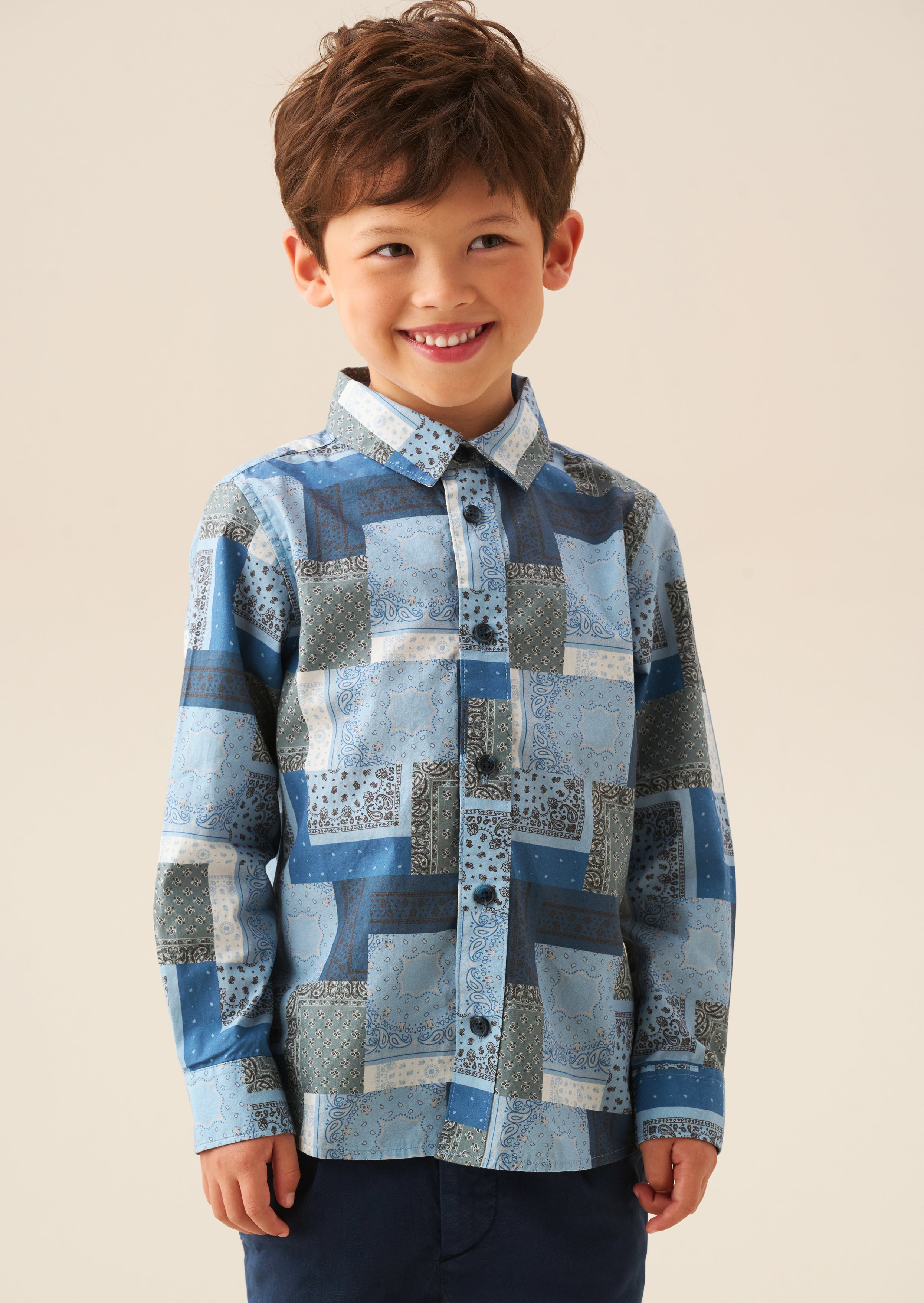 Bodhi Printed Chambray Shirt