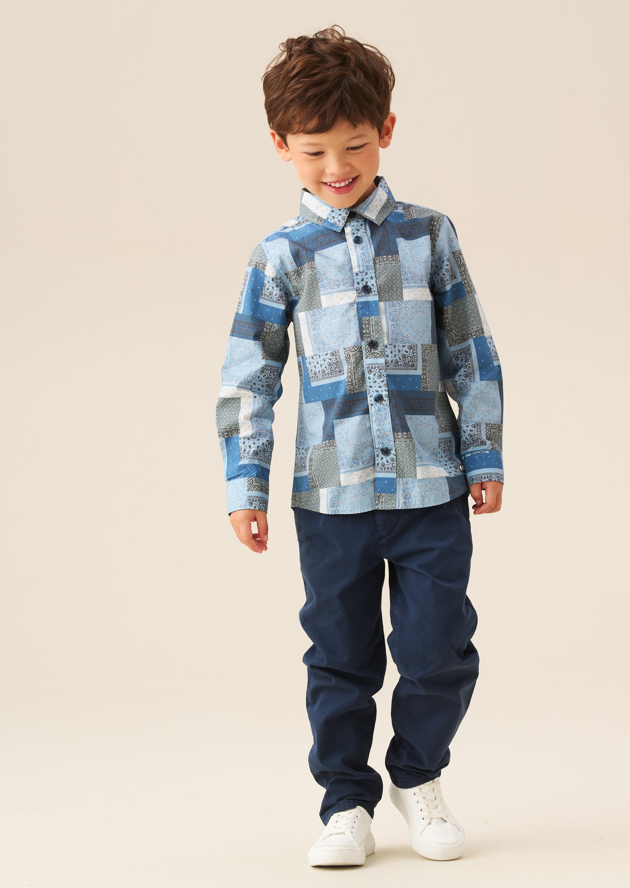 Bodhi Printed Chambray Shirt