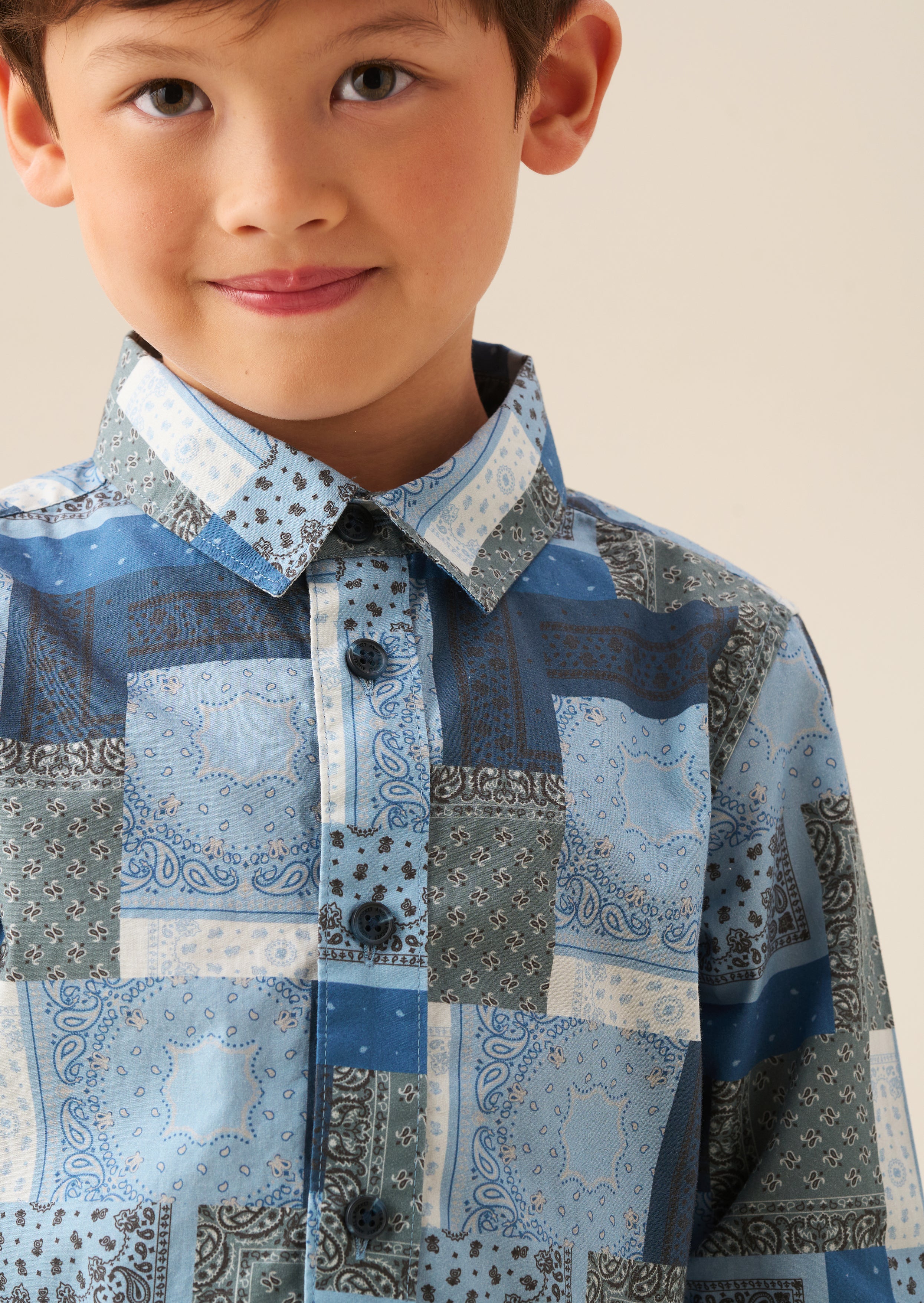 Bodhi Printed Chambray Shirt