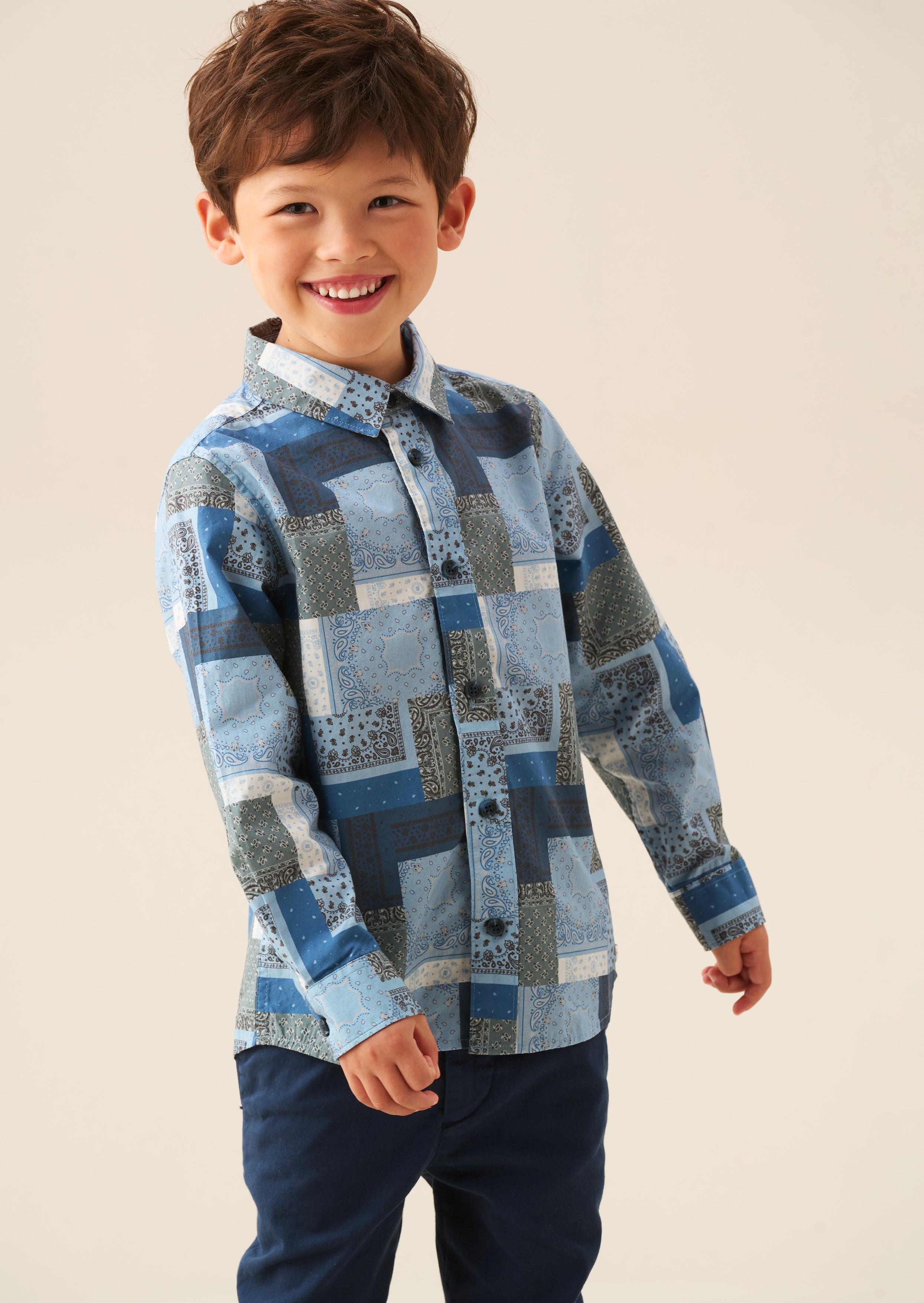 Bodhi Printed Chambray Shirt